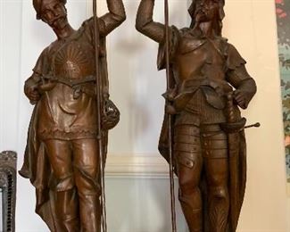 PAIR OF ANTIQUE SCULPTURES