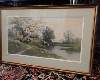 CARL WEBER PASTORAL WATER COLOR