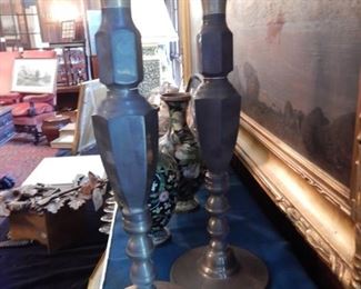 PAIR BRASS CANDLESTICKS