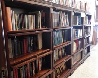 STACK BOOKCASES AND BOOKS