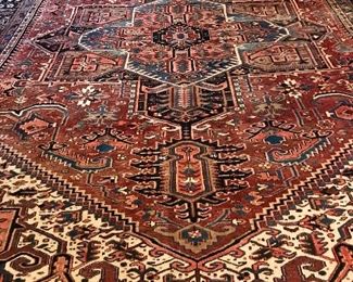 Several 12.5’ x 10’ Persian rugs, Herris, Sarough, Kashan, Tabriz and more