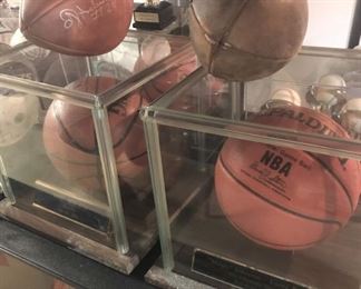 Autographed Basketballs & Footballs