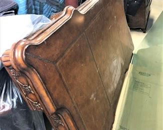 Antique Leather Top Desk/table