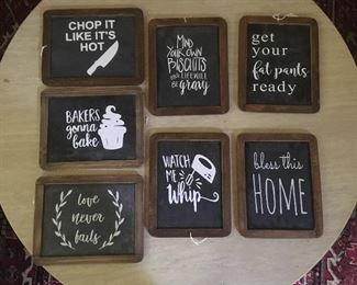 Two sided chalkboard signs