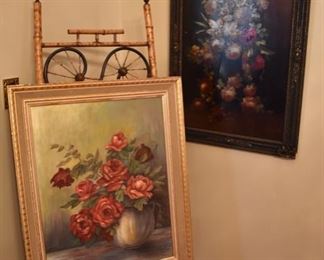 Aesthetic Movement bamboo floor easel