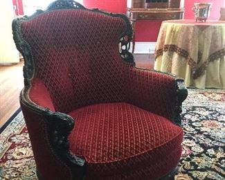 1920’s upholstered club chair 