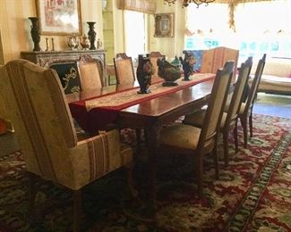 John Stuart dining table and chairs 
