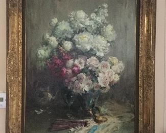 Charles Van Roose oil on canvas