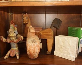 Central American art statues