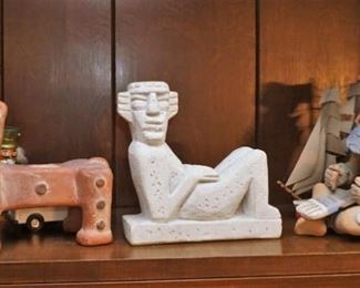 Central American art statues