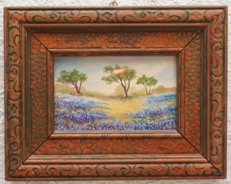 Small Texas landscape painting