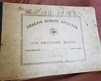 Some very interesting Oregon School Documentation Vintage Paper