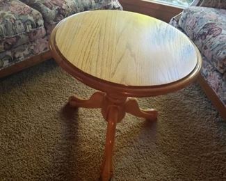 Some of the many small tables