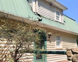  Aluminum roof log cabin 