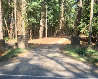  Brick column driveway entrance