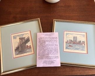 Georgia Chambers Prints (Brooklyn Bridge & Harbor Skyline)