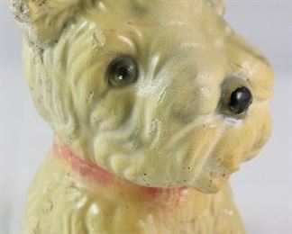 Vintage Carnival Chalk-ware Scottie Dog
