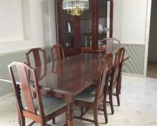 Custom made Solid Walnut Dining Room set 30.5 t x 84 l x 42 w 