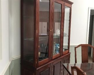 Solid handmade Walnut Hutch 83t x 57 w x 16.5 d 