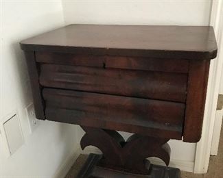 Antique accent table 29 t x 23.25 w x 15 d 