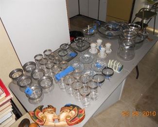 Silver Rimmed Glassware