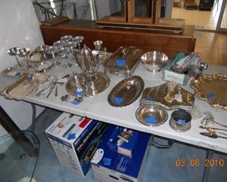 Silver Rimmed Glassware