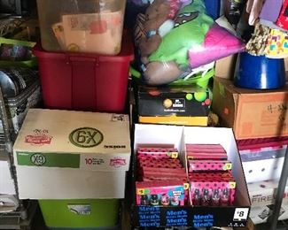 Tons of new household items, kids toys, shoes with tags