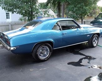 Manual 4 Speed, Chevy 350 Motor, 373 Posi Rear, 10 Bolt Rear, Body Work And Paint Job Were Done By A Professional, Blue With White Rally Stripes *Non Matching Numbers (asking price: $20,000) Car can be shown at 9:00 am Morning of Sale.