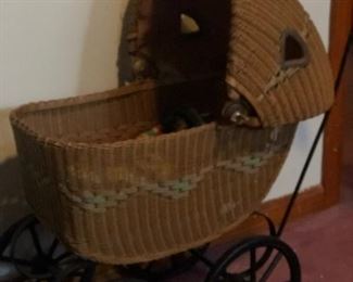 Antique Baby Doll Carriage - Great Condition