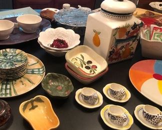 VINTAGE QUIMPER EGG CUPS