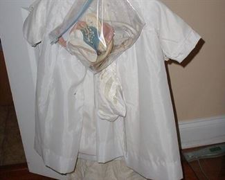 Very early vintage child Christening outfit