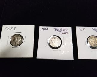 Mercury and Barber Dimes