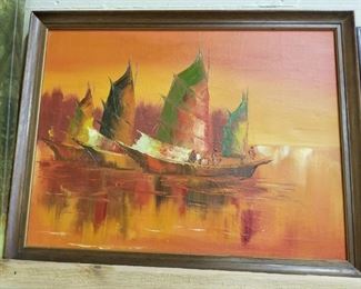 Artist Signed Oil on Board " Robert '
