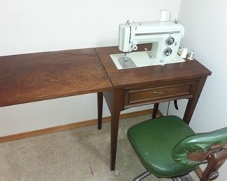 Sears sewing machine and cabinet