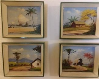 1950s original Balikian oil paintings 