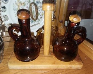 Oil and vinegar bottles 