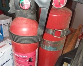 Charged fire extinguishers 