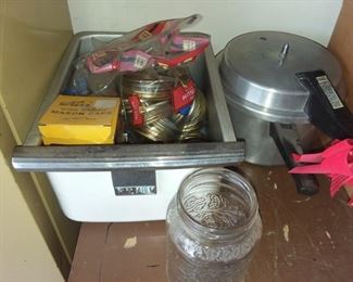 Pressure cooker and canning items 