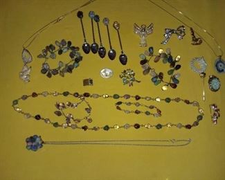 Vintage Brazillian stone jewelry 
