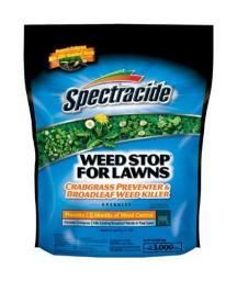 LOT OF 10 BAGS OF Spectracide Weed Stop Crabgrass Preventer and Broadleaf Weed Killer Granules for Lawns