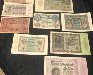 German Currency from Early 1900s