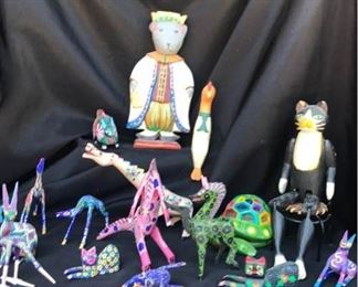 Noahs Ark Wooden Hand Painted and Signed Pieces