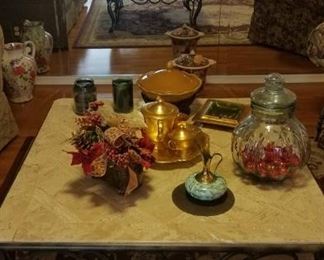 MARVLE TOP COFFEE TABLE