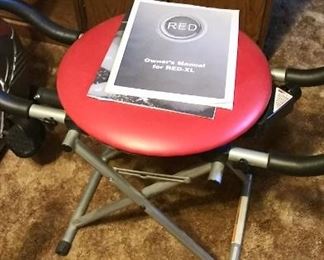 Red-XL Core Rotation Resistance Exerciser Chair Fitness System