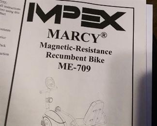 Marcy ME709 Recumbent Exercise Bike