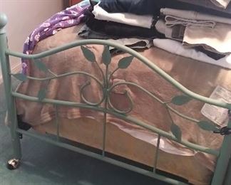 Pair of metal "twin" beds