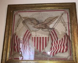 Antique patriotic watercolor