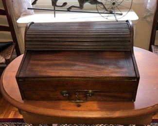 Antique Roll top lap desk