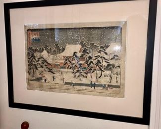 Japanese wood block print