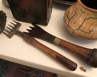 Antique miniature garden tools